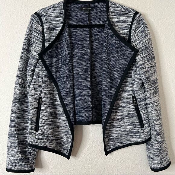 Ann Taylor Open Front Tweed Blazer Jacket Size Medium - Picture 7 of 8